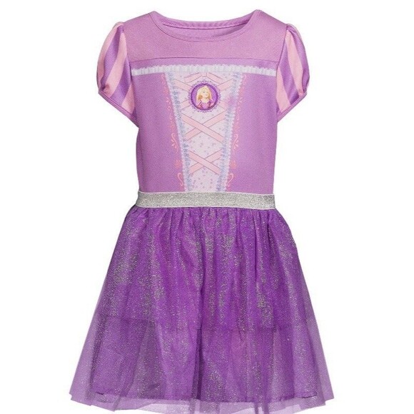 Disney's Rapunzel Purple Girls Princess Cosplay Dress Size L 10-12 - Picture 2 of 3